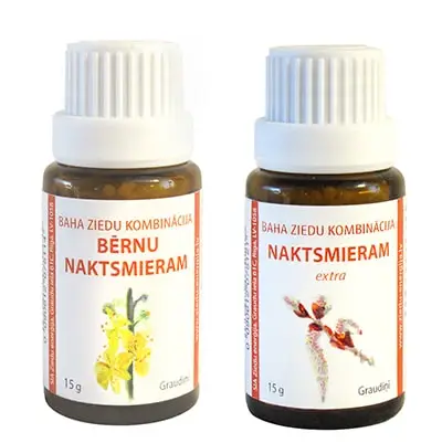 baha ziedi graudi bernu naktsmieram un naktsmieram ekstra